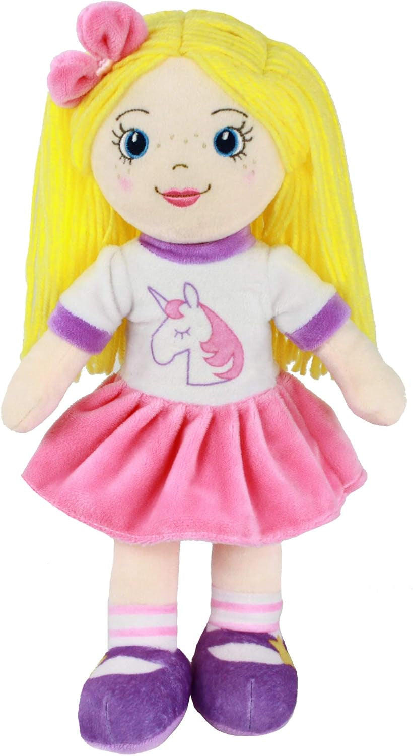 14” Soft Baby Doll - Plush Rag Dolls for 2 Year Old Girls & Boys, Toddler & Infants - Washable & Sensory Fabric Body - 3Pc Set