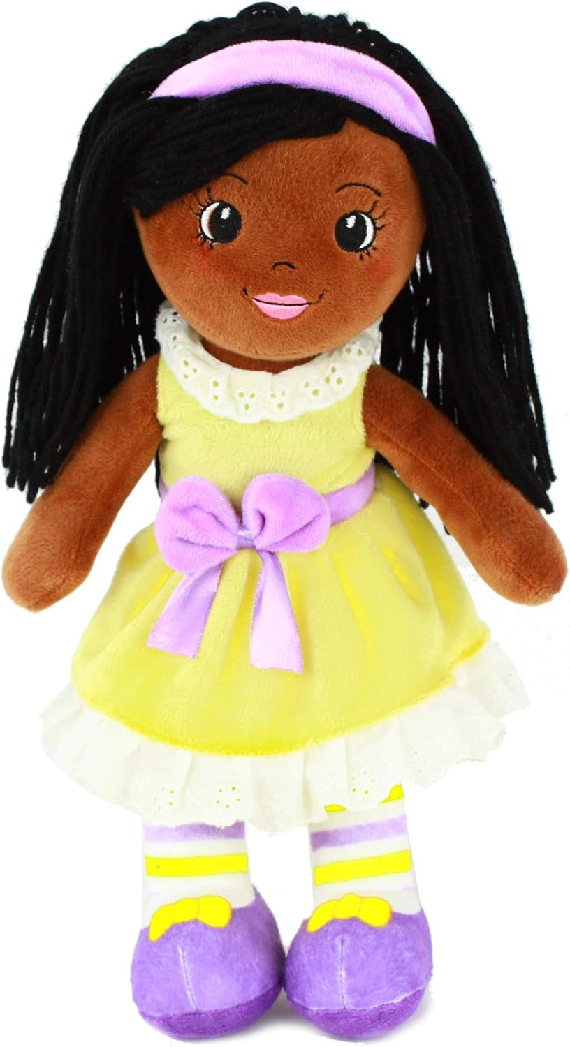 14” Soft Baby Doll - Plush Rag Dolls for 2 Year Old Girls & Boys, Toddler & Infants - Washable & Sensory Fabric Body - 3Pc Set