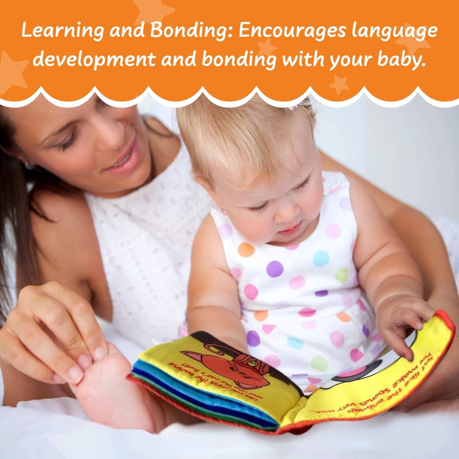 Stimulating Baby Crinkle Books for 0-6 Months and 6-12 Months Infants - Toys Gift for 1 Year Old - Soft Cloth Animals Baby Books for Gifting
